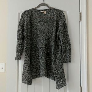 Black and White Med DKNY Cardigan